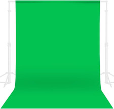 GFCC Green Screen Backdrop - 8FTX10FT Polyester Photo Backdrop for Photoshoot Gr