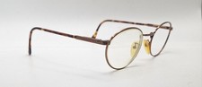 Vintage Fratelli Lozza Gold Oval Metal Sunglasses FRAMES ONLY