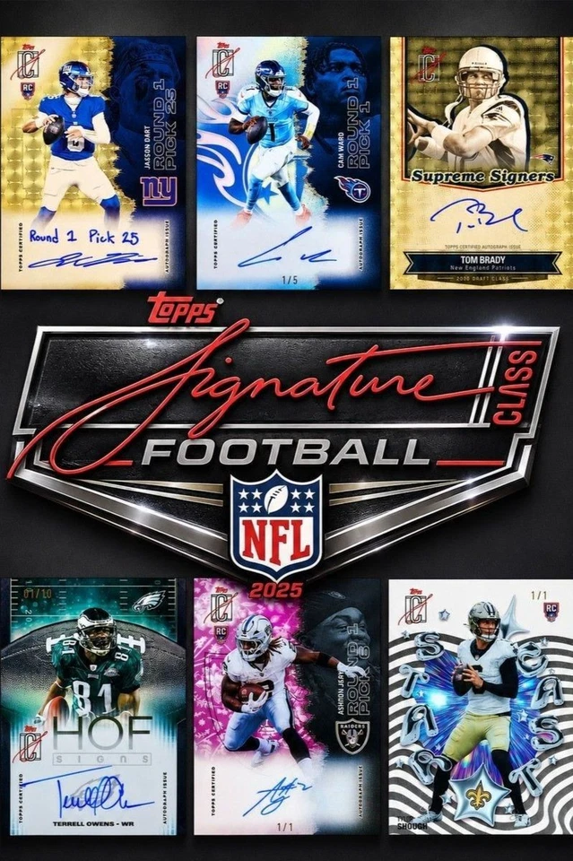 $1 STARTS 🔥 TOPPS Chrome Football, Finest & Signed Helmets! HUGE HITS!