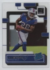 2022 Panini Clearly Donruss Rated Rookie James Cook #65 14lc