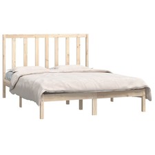 Image of Solid Wood Pine Bed Frame Bedstead Multi Colours 135x190 cm/140x190 cm vidaXL