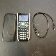 TI-84 Plus C Silver Edition Texas Instruments Calculator Black/White w/Cable