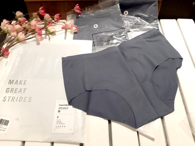WANDER Womens Seamless Underwear 3 / 4 Pack Pure Invisible Hipster Brief  Blue S