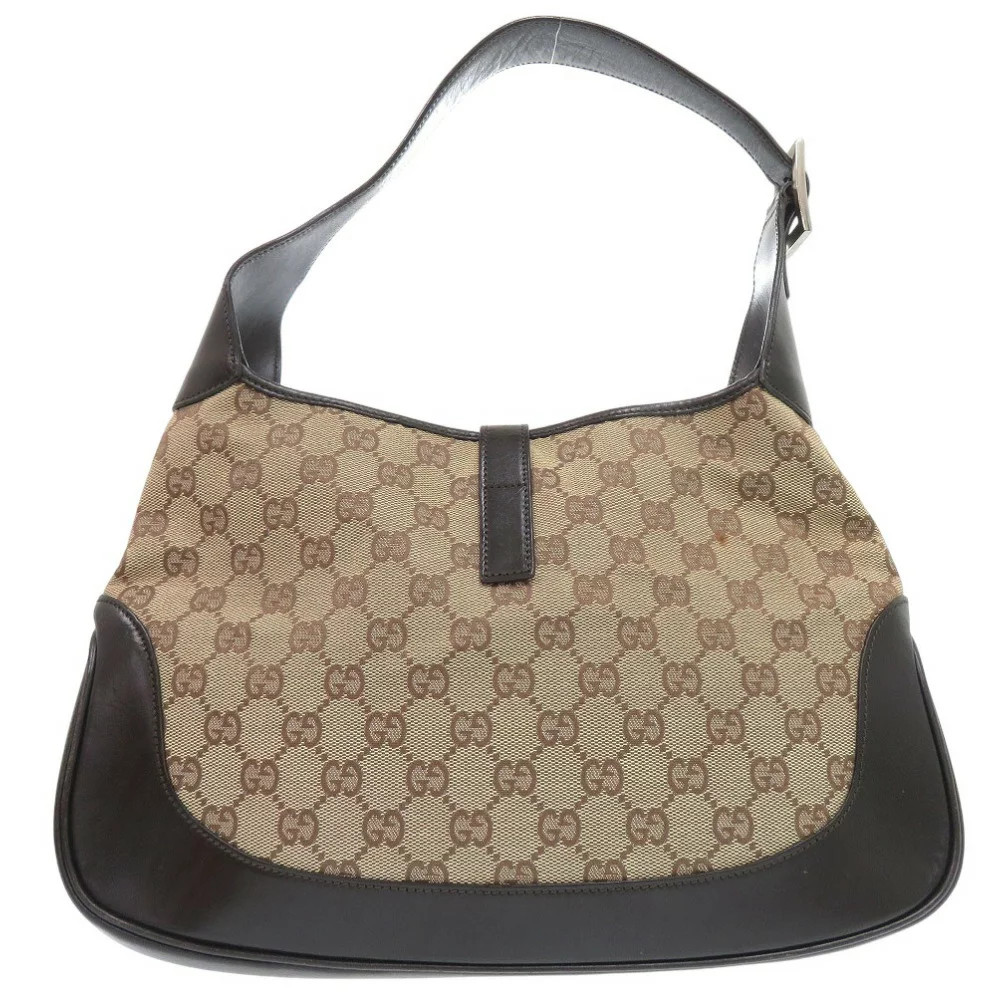 Gucci Authentic 001 3306 3444 One Shoulder Jackie Line Bag Ggcanvas *Feb3730 thumbnail 2