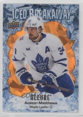 2023 Upper Deck Allure Iced Breakaway Orange 391/399 Auston Matthews #IB-3 1q7q