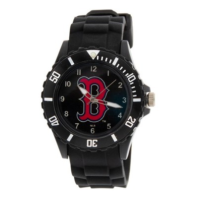 MLB Boston Red Sox Baseball Men's 45mm Sports Watch in Black