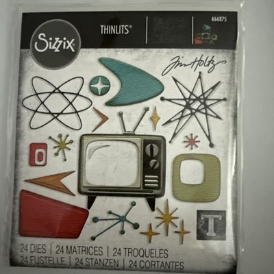 Tim Holtz ''VAULT ATOMIC RETRO'' 666875 Sizzix Thinlits Cutting Dies 2025