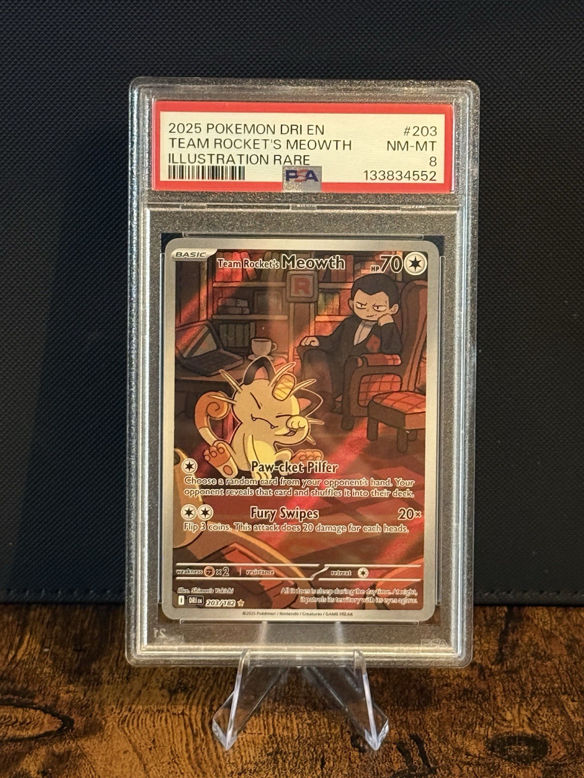 Team Rocket's Meowth 2025 Scarlet & Violet: Destined Rivals #203