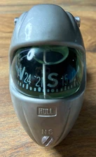 Vintage Hull Mfg Co “Egg” Prismatic Hand-Bearing Compass Pat Pending Near Mint