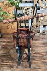 Antique Vintage Large Woven Wicker & Metal Sleigh Decor — photo 2