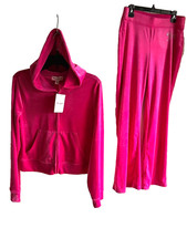 NWT 218 Juicy Couture FREE LOVE Velour Tracksuit Set OG Bling Y2K Size XL