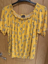 M&S Floral Print Cotton Top ? size 20 T410