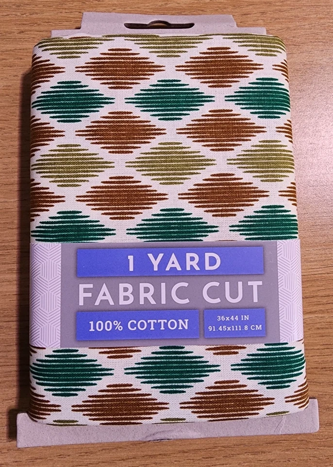 Corte de tela de algodón textiles David - precioso patrón de diamantes (1 yarda, 100 % algodón) Foto 2 de 3