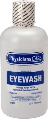 PhysiciansCare Eye Wash Solution, Sterile Isotonic Buffered Solution for Flushin