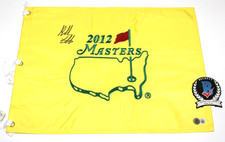 BUBBA WATSON SIGNED 2012 MASTERS PIN FLAG AUGUSTA NATIONAL CHAMPION BECKETT COA