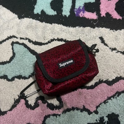 バッグ Supreme Velvet Mini Pouch Red Leopard Supreme Velvet Mini Pouch Red Leopard Brand New FW25 | eBay
