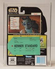 CAS Graded 80 Star Wars Greedo W  Holo Green Tag Standard Prototype POTF2 Sample