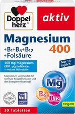 Doppelherz Magnesium 400 B1 B6 B12 Folsäure 1 x 120 Tabletten Sport