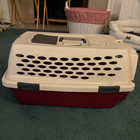 Petmate Kennel Cab Beige Plastic Pet Carrier Crate Hard-Sided Travel Kennel — photo 1