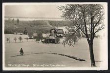 Rehefeld i. Erzgb., Blick auf die Grenzbaude, Ansichtskarte 1928 