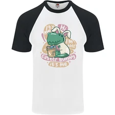 T-Rex I'm the Easter Bunny Funny Dinosaur Mens S/S Baseball T-Shirt
