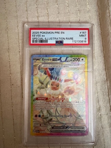 Eevee EX 167/131 Prismatic Evolutions Special Illustration Rare PSA 9
