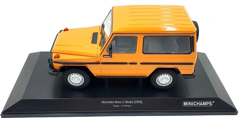 Minichamps 1/18 Scale Diecast 155 038000 - Mercedes-Benz G-Model SWB Orange - Imagen 3 de 4