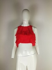 MAGLIA MAGLIETTA  TOP DONNA MANGANO TAGLIA 42 COLORE ROSSO 