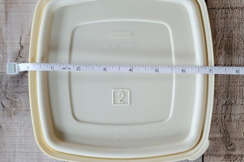 Vintage Rubbermaid Replacement lids lid Servin Saver Almond Round Square Blue - Picture 21 of 148