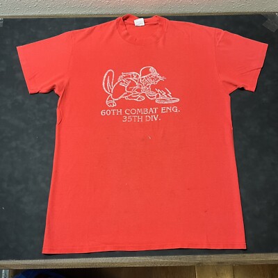 Army Rat Combat Engineer Shirt Vintage USMC 1980s Bomb Squad Assault Commando