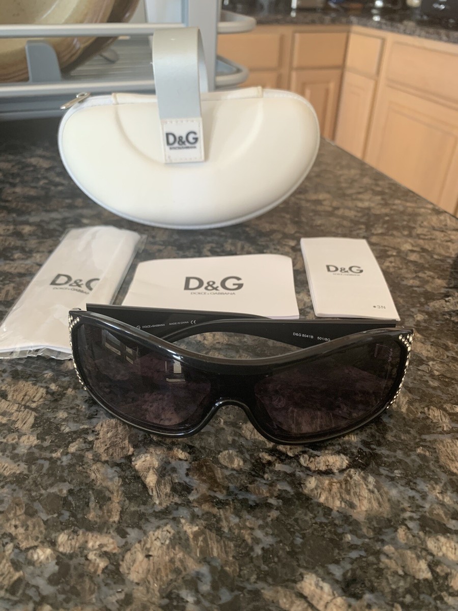 Dolce & Gabbana RARE DG8041B Polished Blk NO MISSING