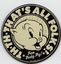Porky Pig - Looney Tunes Metall Magnet Magnetschild aus USA