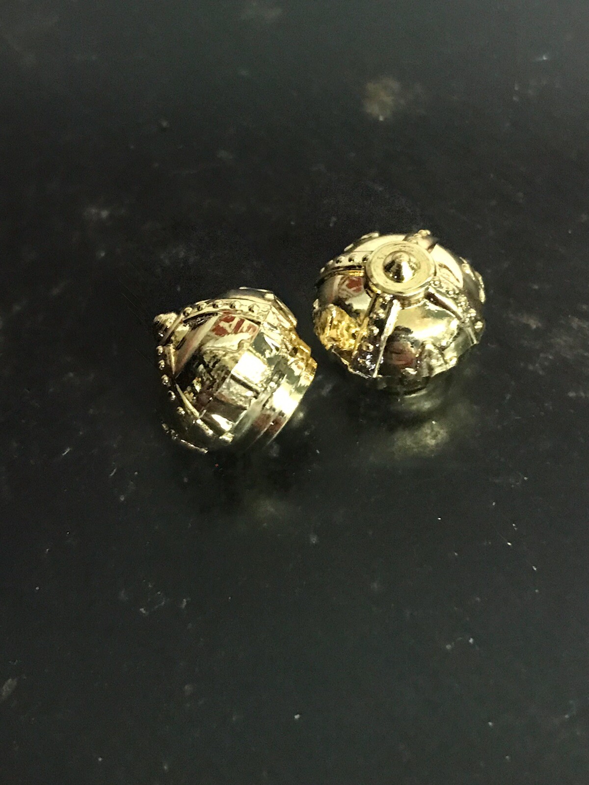 Vintage Harley Knucklehead Flathead Panhead Gold Crown Valve Stem Cover