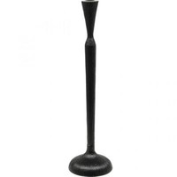 Eleganter KerzenstäNder Schwarz Metall - Kerzenhalter 46Cm Hoch -