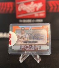 2023 Topps Pentamerous Penmanship Juan Soto Orange Auto 1/3 #PP-JS Padres