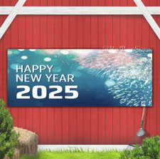 Happy New Year 023 indoor outdoor banner sign