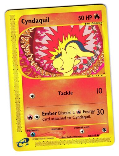 Cyndaquil 104/165 e-Series Expedition Base Set 2002 Light Play LP - Afbeelding 1 van 2