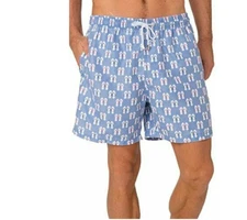 INGEAR Men's Swim Trunks Water Casual Beach Shorts with Mesh Blue Size M   10823