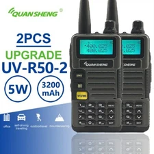 2pcs Quansheng UV-R50-2 Dual Band Walkie Talkie Radio Station Walky Talky Radio 