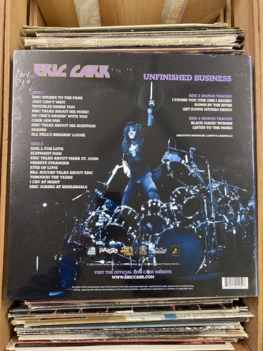 Eric Carr Unfinished Business SEALED Box Set 2024 RSD Exclusive Colored Vinyl - Picture 4 of 4