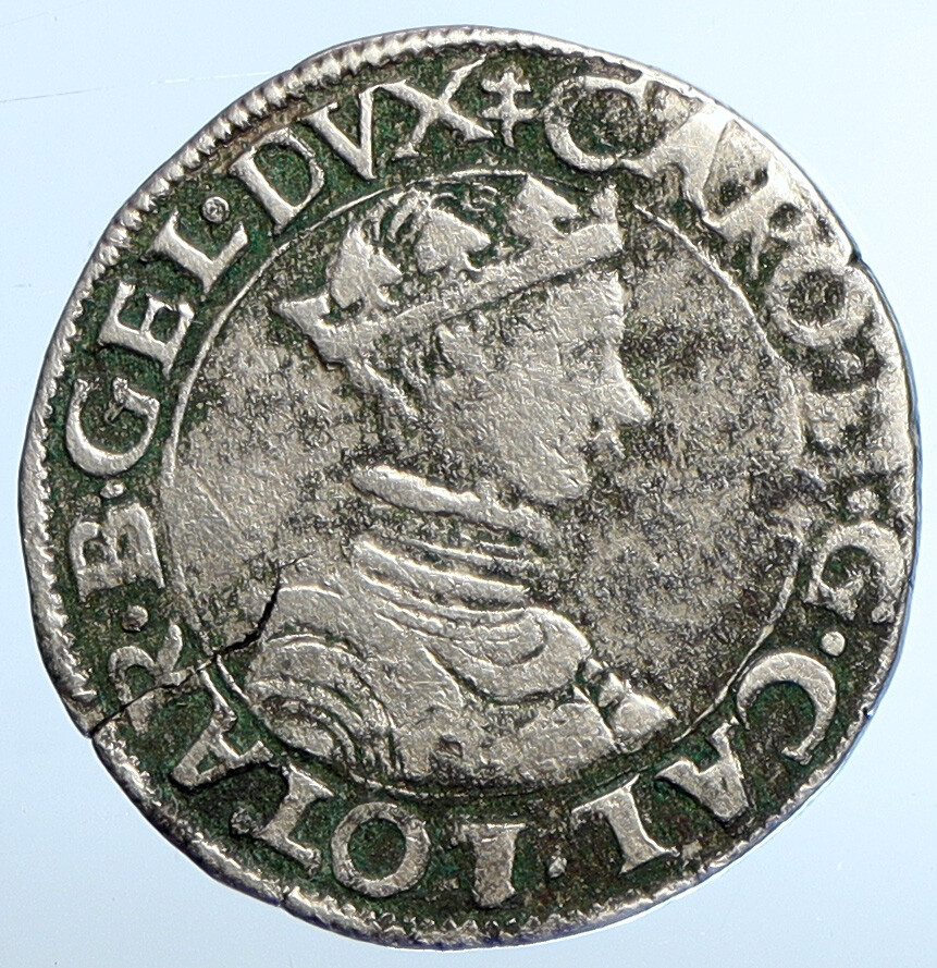 1545-1608 FRANCE Duke Charles III Province LORRAINE Silver Teston