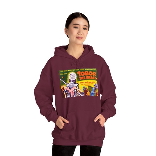 "Sudadera con capucha ""Tobor the Great"" (1954) de colección póster de película de ciencia ficción" - Imagen 27 de 76
