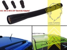 Antenne Dachantenne Kurzstab 16V M5 M6 für Fiat Grande Punto Marea Uno schwarz