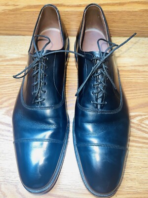 Allen Edmonds 5615 PARK AVENUE Black Leather Cap Toe Oxfords Men's