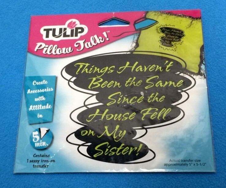 Tulip Pillow Talk 5 Minute 5" x 5.5" Iron-On Transfer  Wicked # 21856  NIP/NOS