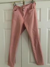 Old Navy Size 12 Rock Star Super Skinny Cotton Pink Pant Women