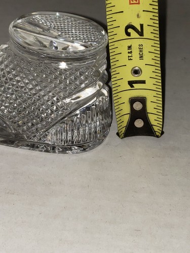 Vintage Waterford Crystal Baby Shoe Paperweight 1lb. - Picture 4 of 21