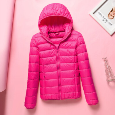 thin hooded puffer jacket