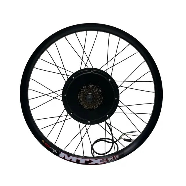 72V 3000W MTX39 Rim Ebike Rear Motor Wheel Conversion Kit 24