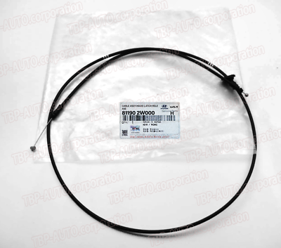 GENUINE ® Hood Latch Release Cable Long For 2013-2019 Santa Fe